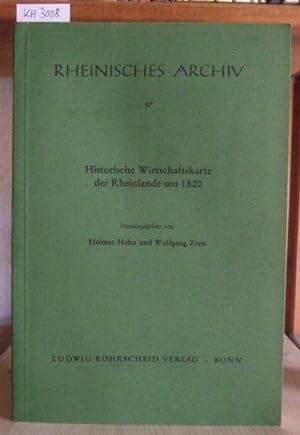 Seller image for Historische Wirtschaftskarte der Rheinlande um 1820. for sale by Versandantiquariat Trffelschwein