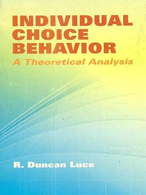 Bild des Verkufers fr Individual choice behavior zum Verkauf von Librodifaccia