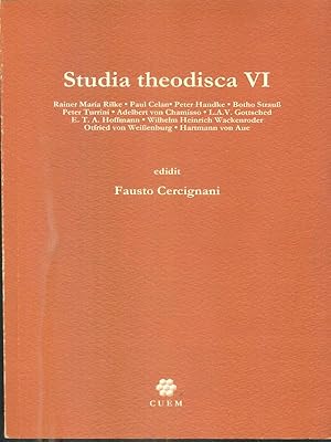 Seller image for Studia theodisca VI for sale by Librodifaccia