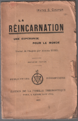 Bild des Verkufers fr La rincarnation / une esprance pour le monde zum Verkauf von librairie philippe arnaiz