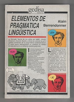 Seller image for ELEMENTOS DE PRAGMTICA LINGSTICA. for sale by Librera El Crabo