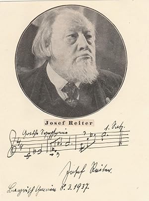 JOSEF REITER (1862-1939) österreichischer Musikpädagoge, Chorleiter, Kapellmeister und Komponist,...