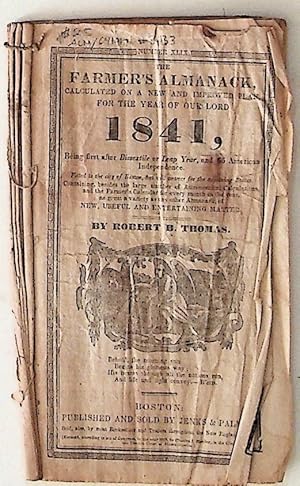 The Farmer's Almanack, Calculated on a New and Improved Plan, for the Year of our Lord 1841