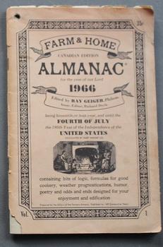 FARM HOME ALMANAC 1966 - Volume 1 - Recipes Weather Canadian Edition