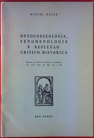 Image du vendeur pour Ontognoseologia, Fenomenologia E Reflexao Crtico-Histrica. Vol. XVI, Fasc. 62, Pg 161 a 201 mis en vente par biblion2