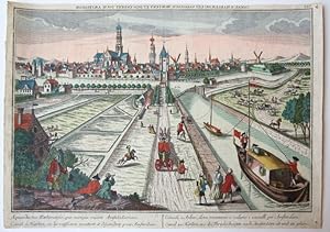 Immagine del venditore per Canal a Harlem, ou les vaisseaux montent et descendent pour Amsterdam (mirrored) venduto da Antiquariaat Arine van der Steur / ILAB