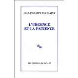Bild des Verkufers fr L'urgence et la patience zum Verkauf von buchversandmimpf2000