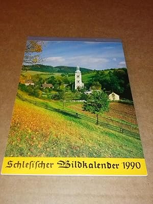 Bild des Verkufers fr Schlesischer Bildkalender 1990. Wie neu in OVP! Noch nie aufgestellt! zum Verkauf von GAENSAN Versandantiquariat