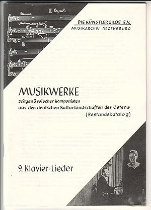 Die Künstlergilde e. V. Musikarchiv Regensburg - Musikwerke zeitgenössischer Komponisten aus den ...