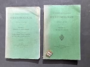 1er congrès international d'entomologie. Bruxelles, 1 - 6 août 1910.