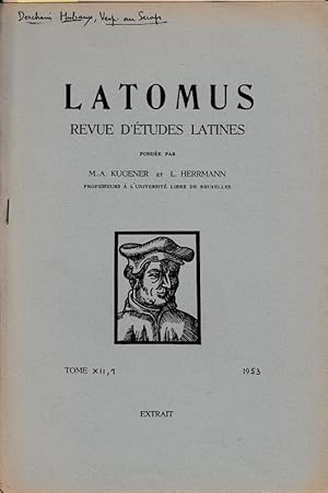 Bild des Verkufers fr Vespasien au Srapum. (Latomus, revue d'tudes latines). zum Verkauf von Librarium of The Hague