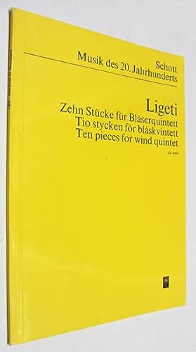 Immagine del venditore per Zehn Stucke fur Blaserquintett; Tio styken for blaskvintett; Ten pieces for wind quintet (1968). venduto da Veery Books