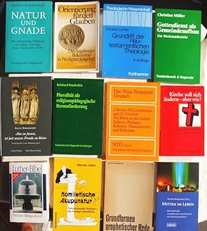 Konvolut mit 12 Bücher: Grundriß der neutestamentlichen Theologie + Gottesdienst als Gemeindeaufb...