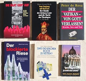 Immagine del venditore per Konvolut mit sechs Bcher: Vom Umgang mit Ketzern - Der Glaube der kleinen Leute und die Macht der Theologen + Die Saat geht auf: Ist die Kirche mit ihrer Moral am Ende? + Sind die Kirchen noch zu retten?. Eine Antwort an ihre Anhnger, Kritiker, Verchter und Emigranten + Deine Kirche ist ja wohl das Letzte!: Fakten - Argumente - Standpunkte + Der blockierte Riese - Psycho-Analyse der katholischen Kirche + Der Vatikan - von Gott verlassen? Kirche, Sex und Tod venduto da Versandantiquariat Manuel Weiner