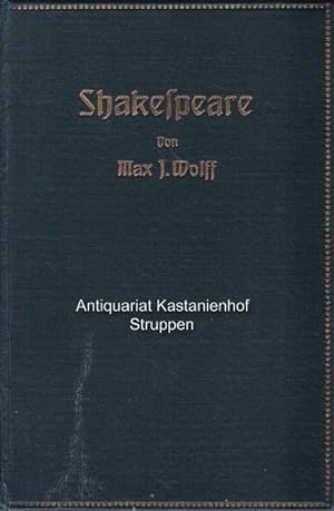 Imagen del vendedor de Shakespeare. Der Dichter und sein Werk. 2 Bnde.,Erster und zweiter Band., a la venta por Antiquariat Kastanienhof