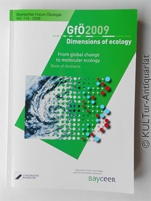 Ecological Society of Germany, Austria and Switzerland (GfÖ) : 39. Annual Conference - Dimensions...