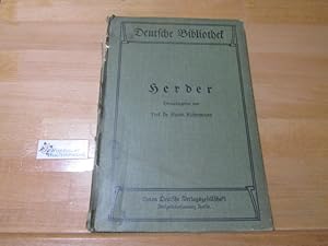 Bild des Verkufers fr Herder. Hrsg. v. Eugen Khnemann / Deutsche Bibliothek ; Bd. 9 zum Verkauf von Antiquariat im Kaiserviertel | Wimbauer Buchversand