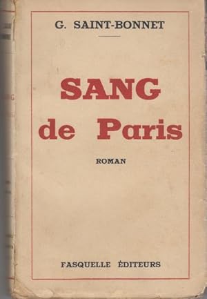 Seller image for Sang de paris for sale by crealivres