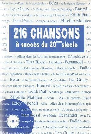 216 Chansons à succès du 20ème siècle
