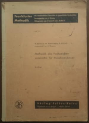 Methodik des Fachzeichenunterrichts für Maschinenbauer.