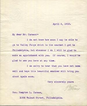 A Typed Letter Signed