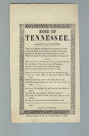 Imagen del vendedor de Rose of Tennessee a la venta por Zamboni & Huntington