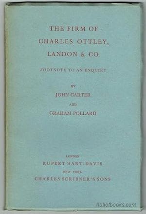 Image du vendeur pour The Firm Of Charles Ottley, Landon & Co.: Footnote To An Enquiry mis en vente par Hall of Books