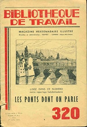 Bibliothèque de travail.Les Ponts dont on parle.320