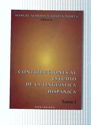 Immagine del venditore per Contribuciones al estudio de la linguistica hispanica Tomo I venduto da El Boletin