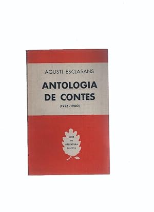 Imagen del vendedor de Club de Literatura Selecta numero 297: Antologia de contes (1925-1960) a la venta por El Boletin