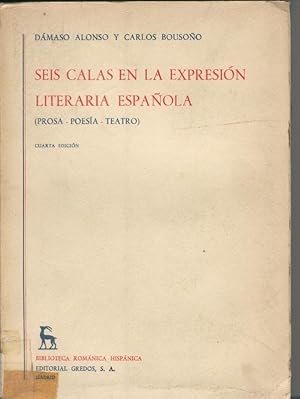 Imagen del vendedor de Seis calas en la expresion literaria espaola a la venta por El Boletin