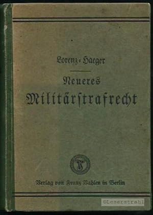 Neueres Militärstrafrecht