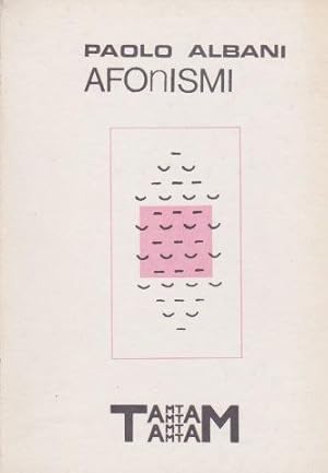 Bild des Verkufers fr Afonismi zum Verkauf von Libreria Giorgio Maffei