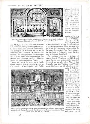 Image du vendeur pour LAMINA 30023: La academian frabcesa en el Louvre y el muelle del Louvre mis en vente par EL BOLETIN