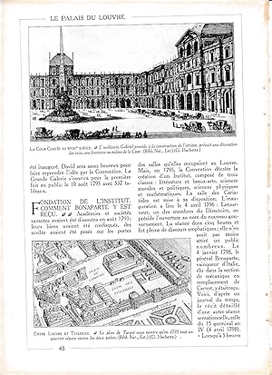 Image du vendeur pour LAMINA 30024: Patio del Louvre en el s XVIII y Plan Turgogt mis en vente par EL BOLETIN