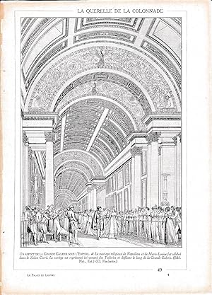 Image du vendeur pour LAMINA 30025: Dibujo desfile matrimonio Napoleon en la Gran Galeria mis en vente par EL BOLETIN