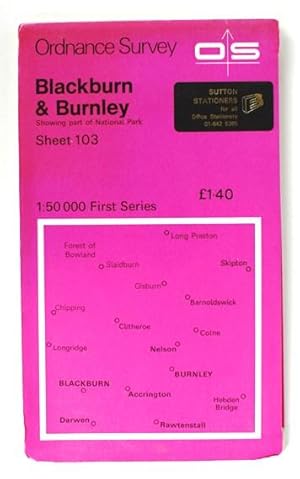 Seller image for Ordnance Survey. 1:50000 First Series, Sheet 103. Blackburn & Burnley for sale by Vortex Books