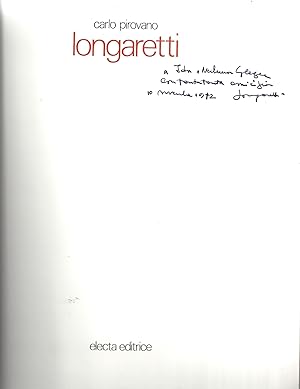 LONGARETTI [INSCRIBED BY THE ARTIST]