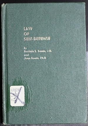 Imagen del vendedor de Law of Self-Defense a la venta por GuthrieBooks