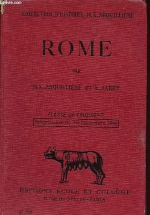 Seller image for ROME : CLASSE DE CINQUIEME for sale by Le-Livre