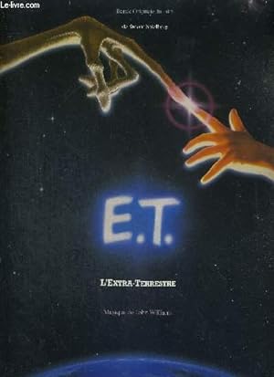 Seller image for 1 DISQUE AUDIO 33 TOURS - BANDE ORIGINALE DU FILM DE STEVEN SPIELBERG :"E.T. L'EXTRA TERRESTRE" - Musique de John Williams / three million light years from home / abandoned and pursued / E.T. and me / flying / E.T. phone home. for sale by Le-Livre