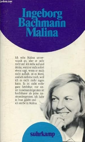 Bild des Verkufers fr MALINA zum Verkauf von Le-Livre