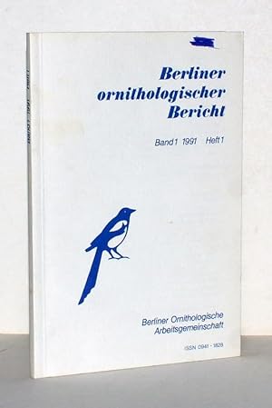 Imagen del vendedor de Berliner ornithologischer Bericht. Band 1, 1991, Heft 1. a la venta por Antiquariat Stefan Wulf