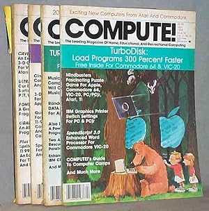 COMPUTE! 4 Vintage Issues : Sep 1983; Feb 1984; Jan 1985; Apr 1985