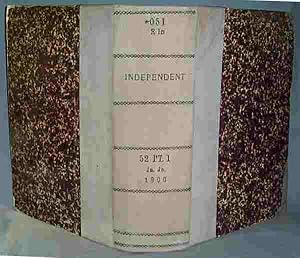 THE INDEPENDENT Vol. LII Jan-Jun 1900 #2666-2691 Bound Volume