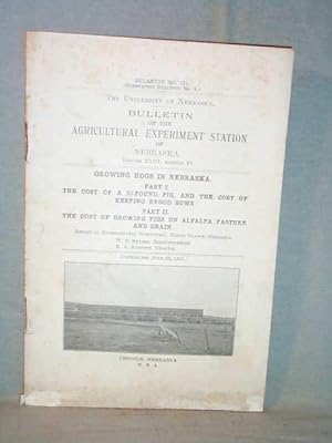 GROWING HOGS IN NEBRASKA : Bulletin of the Agricultural Experiment Station of the State of Nebras...