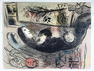 Inspiration / Der Inspirierte Maler Original-Farblithographie auf Velin. Aus Chagall Lithographe ...