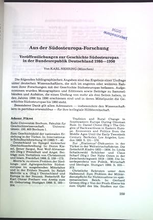 Seller image for Aus der Sdosteuropa-Forschung: Verffentlichungen zur Geschichte Sdosteuropas in der Bundesrepublik Deutschland 1986-1990; Sonderdruck aus: Sdost-Forschungen; for sale by books4less (Versandantiquariat Petra Gros GmbH & Co. KG)