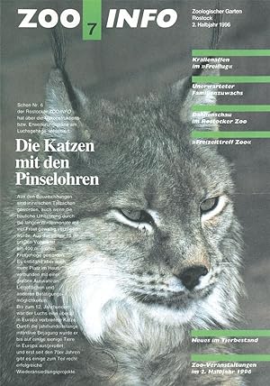 Bild des Verkufers fr Zoo-Info Nr. 7, 2. Halbjahr 1996 zum Verkauf von Schueling Buchkurier