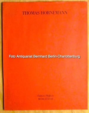 Bild des Verkufers fr Thomas Hornemann (Edition Pfefferle ; Nr. 8) zum Verkauf von Antiquariat Bernhard